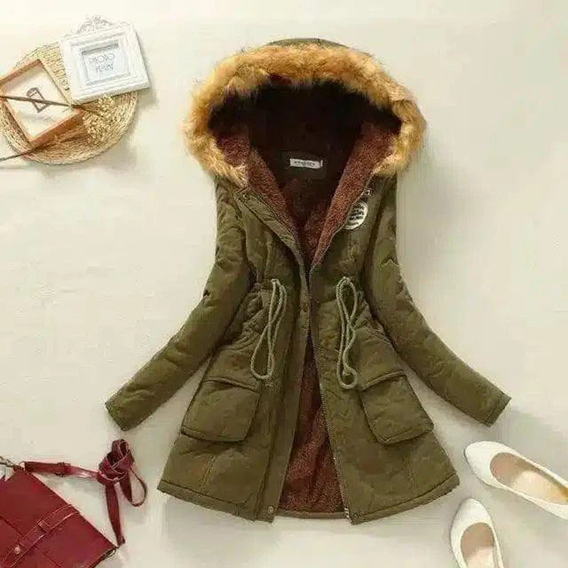 Stylish Hooded Jackets for Women-Army green-1