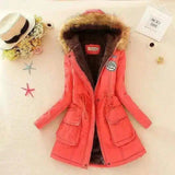 Stylish Hooded Jackets for Women-Watermelon Red-11