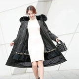 LOVEMI - Lovemi - Medium length heavy and slim detachable fur coat