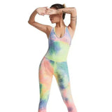 LOVEMI - Lovemi - One-piece Yoga Wear Running Fitness Tie-dye