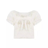 LOVEMI - Lovemi - One Shoulder Lace Chiffon Shirt Women Summer