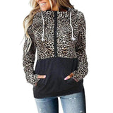 LOVEMI - Lovemi - Paneled hooded printed sweatshirt