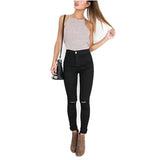 LOVEMI - Lovemi - Ripped Skinny Jeans