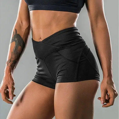 Sports shorts female tight hip v-shaped peach hip high-7