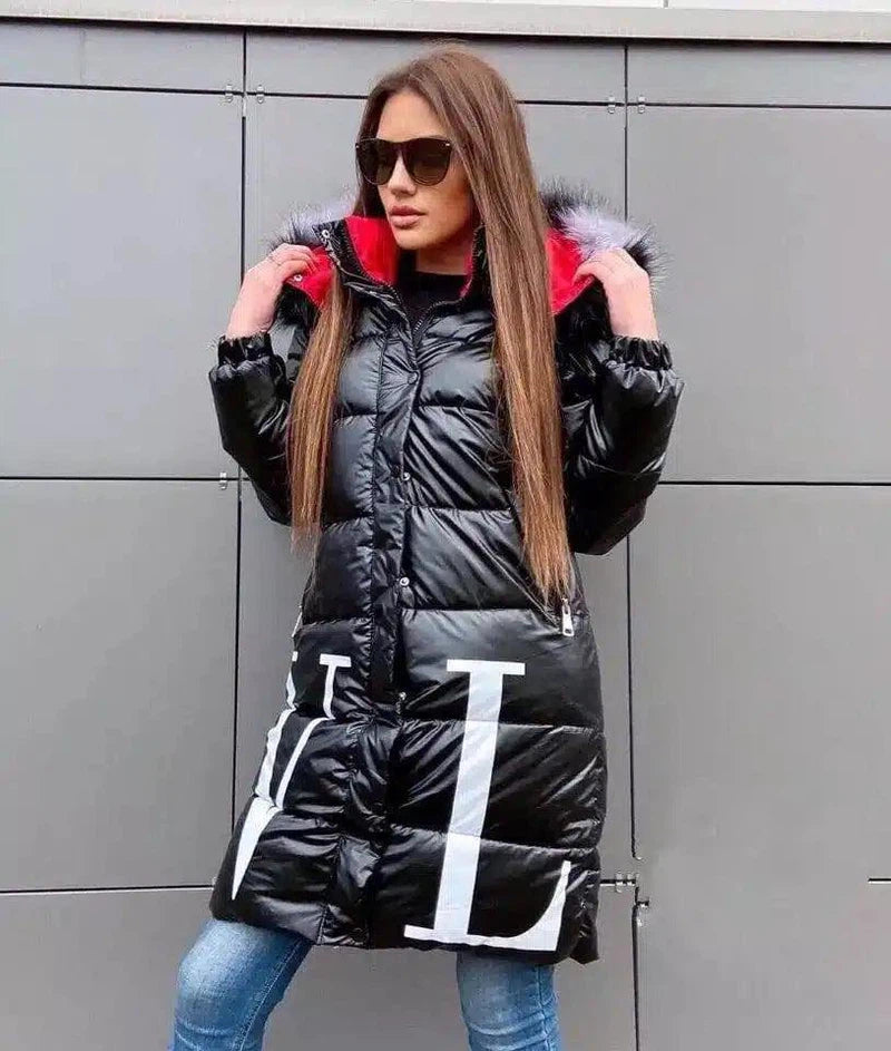 LOVEMI - Lovemi - Stylish & Unique Shiny Letter Cotton Coat | LOVEMI