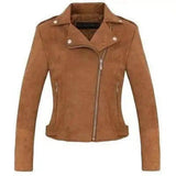 Suede coat-Coffee-3