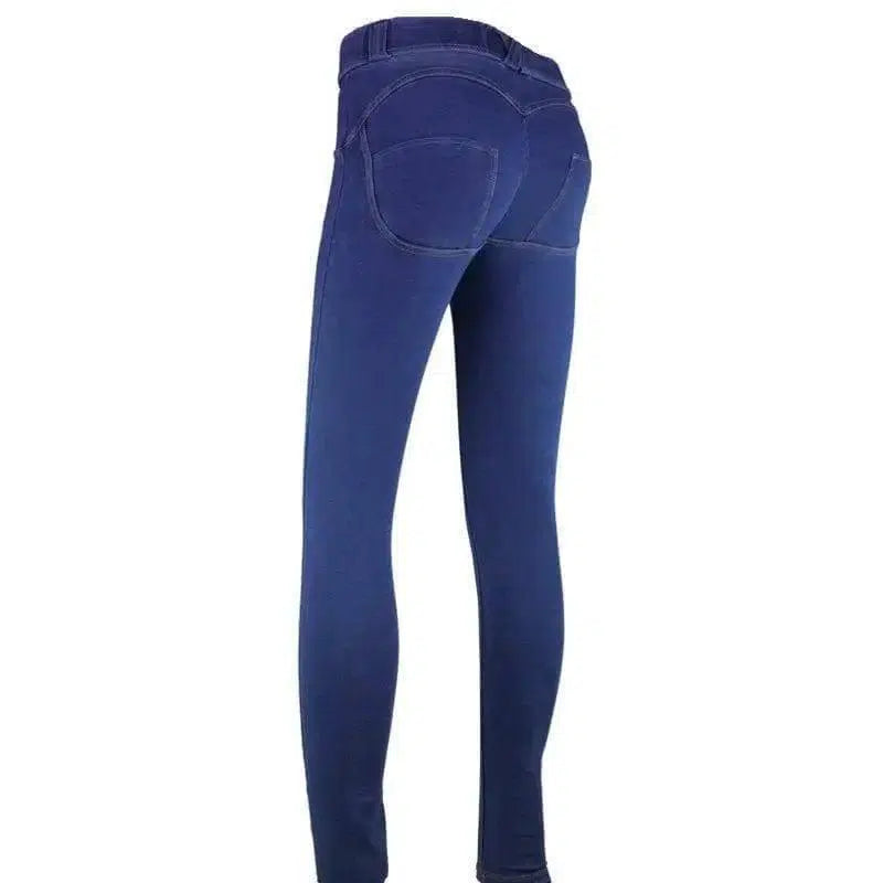 LOVEMI - Lovemi - Tight-fitting hip-lift denim stretch yoga pants