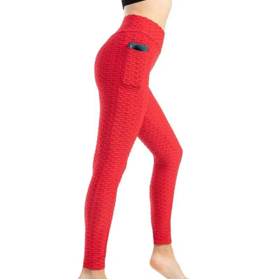 Women's High Stretch Hip-lifting Slim-fit Sweat-absorbent-Red-8