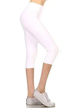 Women's Modal Leggings-White-3