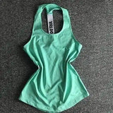 Stylish Fitness Vest Tops for Women-Green-2