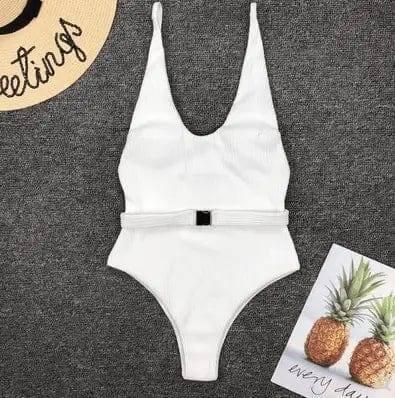 Maillot De Bain Une Nunzia-White-7