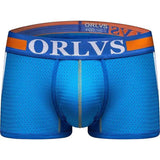 Men's Boxer Shorts Low-Waist Elastic Hip-Lift Boxer Briefs-1Orange-11