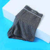 Men's Underwear Boxer Shorts Pure Cotton Breathable Plus-DarkGrey-5