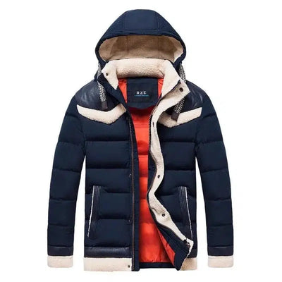 Men's down jacket-Navy-2