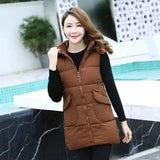 LOVEMI - Lovemi - Mid-length down cotton vest