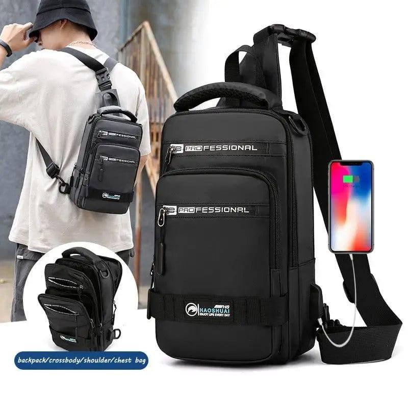 Multifunction Bags For Men Nylon Backpack Crossbody Shoulder-1