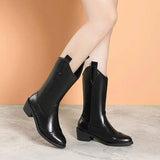 new Autumn Fashion Mid-calf Boots For Women Pointed Sleeve-1