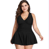 Plus Size Tropical Swimdress for Women-2