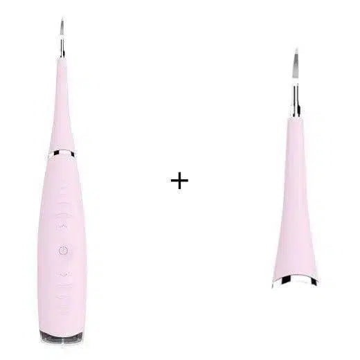 Portable Electric Dental Scaler Tooth Calculus Remover-Pinkwithheadset-12