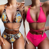 Printed halter bikini-1