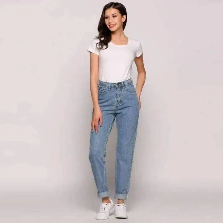 Salma High Waisted Jeans-SkyBlue-13