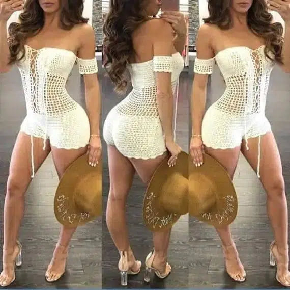 Sexy hand crochet swimsuit-3