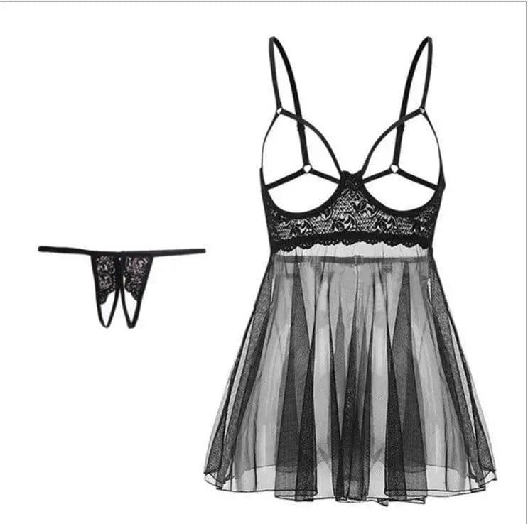 Lace-Trimmed Nightwear Set-2