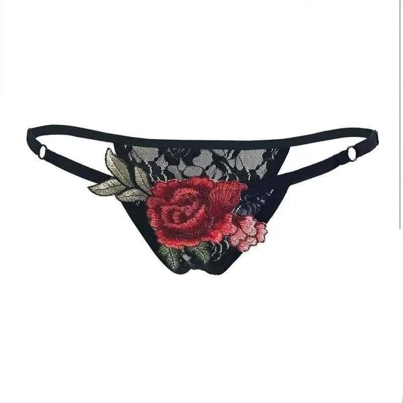 Sexy panties big flower panties-1