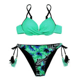 split bikini-Green-5