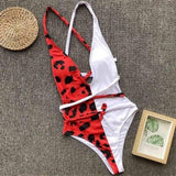 Women One-Piece Bikini Swimwear Monokini Beach Swimsuit-5style-7