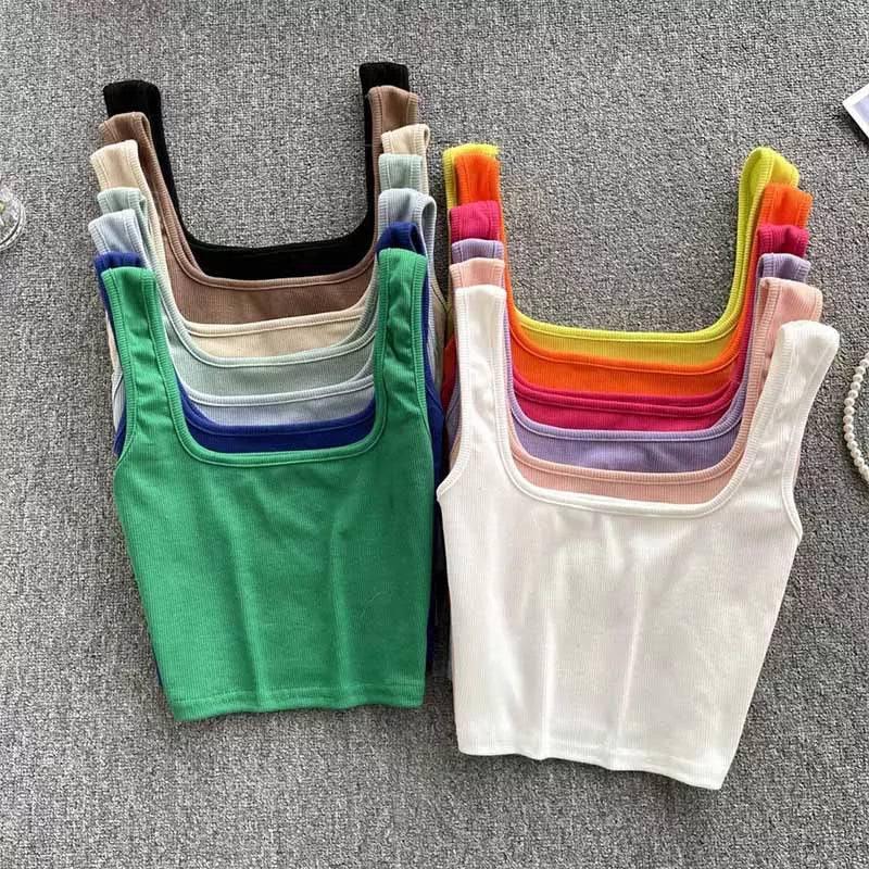 Tank Top Women Backless Y2k Top Slim Fit Bottoming-1