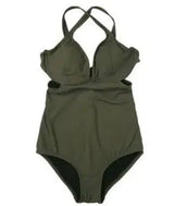 Thailand Sexy Pure Temperament Deep V cross straps-Green-3